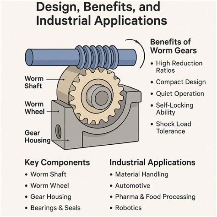 What uses a worm and wheel?