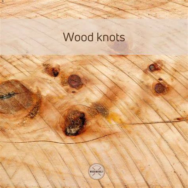 What wood has large knots?