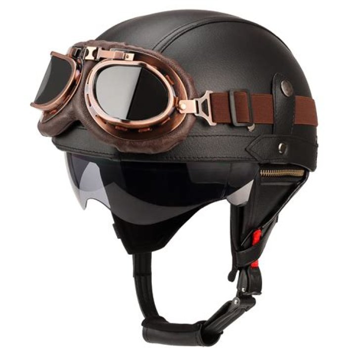 When did leather helmets stop?