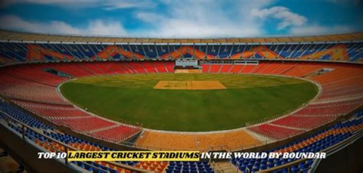 Which cricket ground has biggest boundary in India?