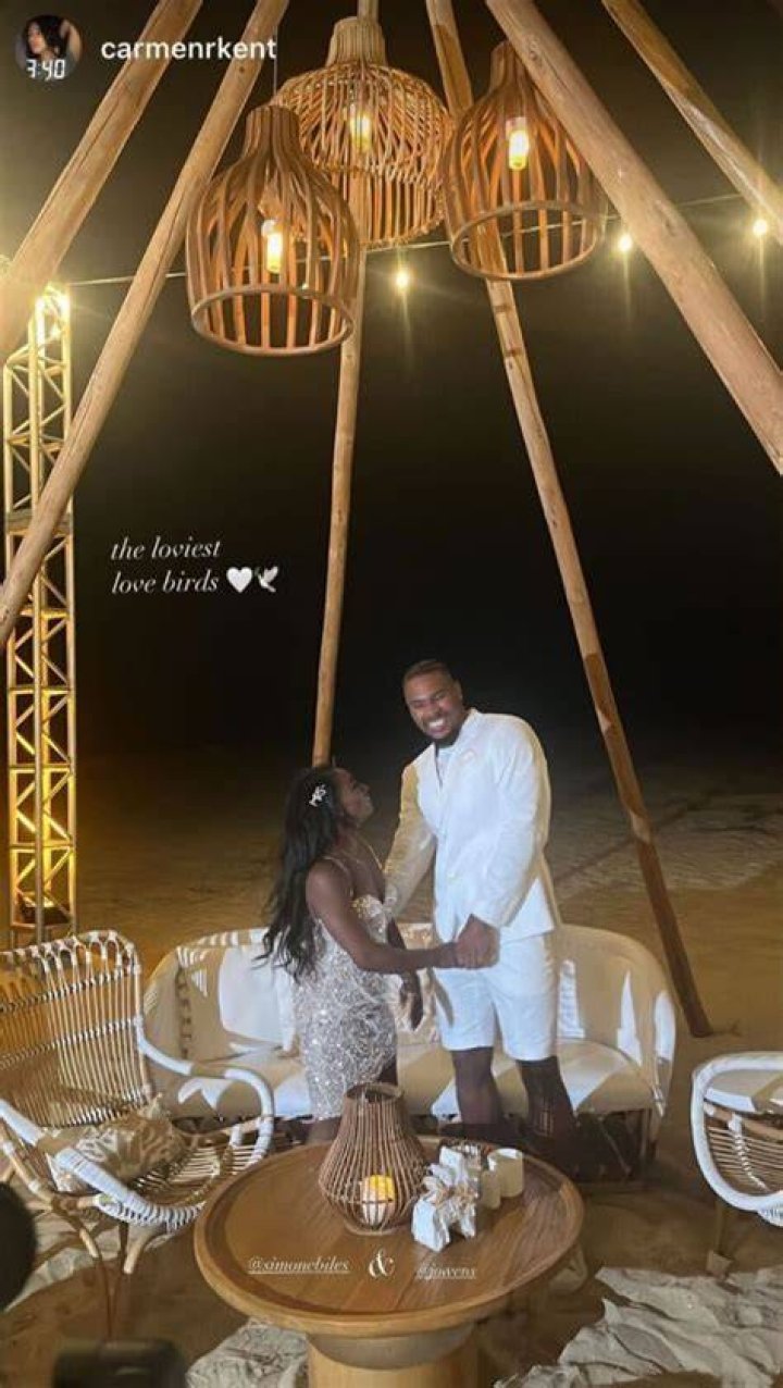 Who did Simone Biles marry?