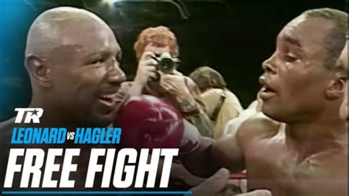 Who won the 1987 fight between Hagler and Leonard?