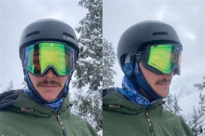 Why do people put goggles under helmet?