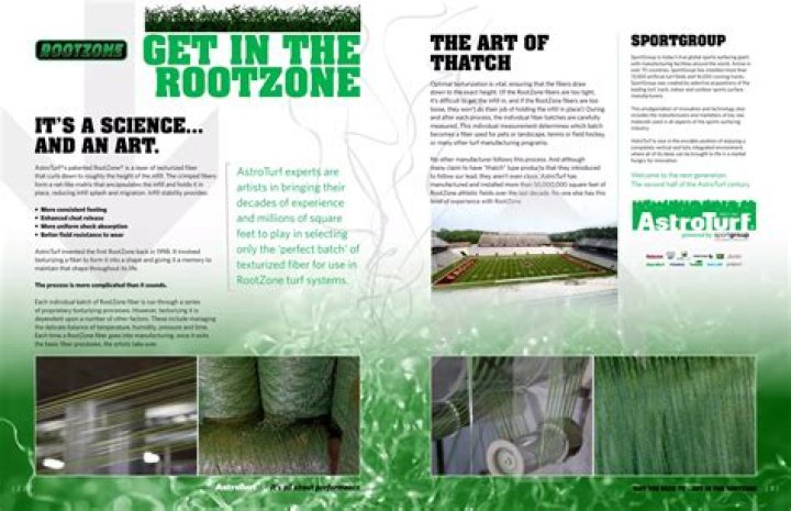 Why was astroturf introduced in hockey?